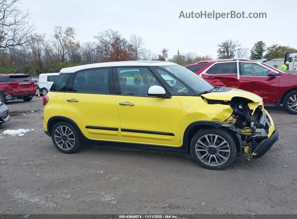 ZFBNFADH0KZ042437 2019 FIAT 500L Желтый Вид задней части салона