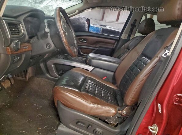 1N6BA1F24GN502329 2016 NISSAN TITAN Красный Вид панели приборов