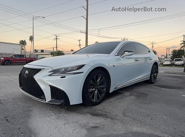 JTHC51FF5J5001048 2018 LEXUS LS Белый Задняя правая четверть