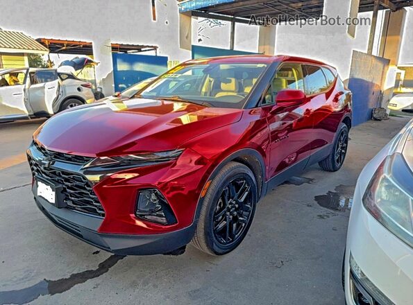 3GNKBCRS2MS569396 2021 CHEVROLET BLAZER Красный Задняя правая четверть
