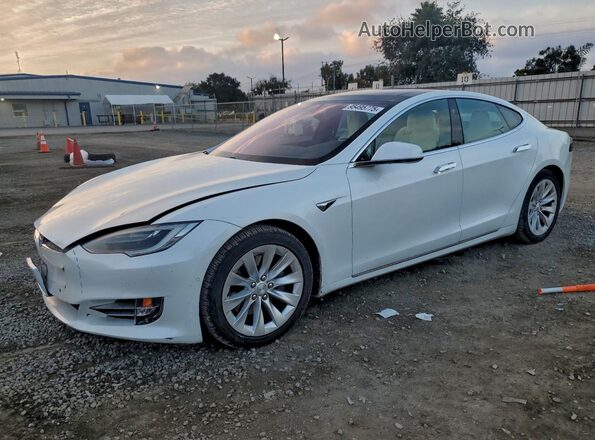 5YJSA1E20JF280706 2018 TESLA MODEL Белый Задняя левая четверть