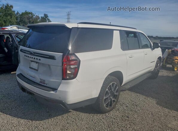 1GNSCEKD8MR425763 2021 CHEVROLET SUBURBAN Белый Передняя правая четверть