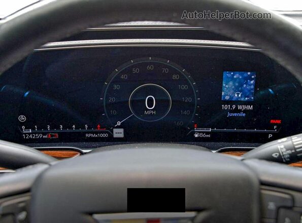 1GYS3JKL6NR100890 2022 CADILLAC ESCALADE Черный Вид щитка приборов