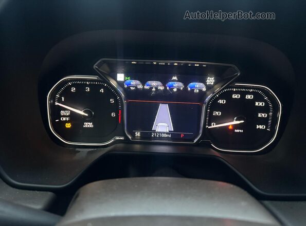 1GKS2GKD1MR310983 2021 GMC YUKON Синий Вид щитка приборов