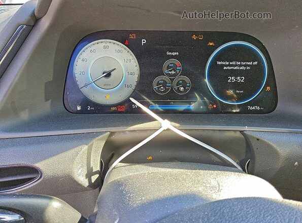 5NPEK4JC7NH147488 2022 HYUNDAI SONATA Белый Вид щитка приборов