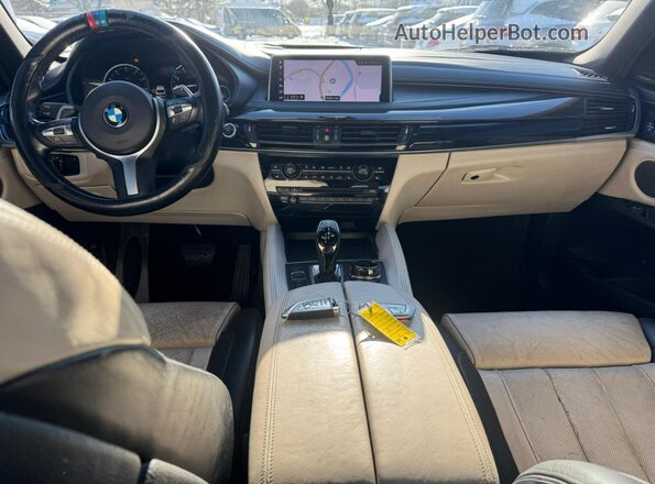 5UXKU2C55J0X49862 2018 BMW X6 Black Вид задніх сидінь