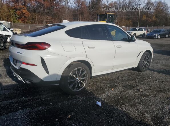 5UXCY6C07M9G53044 2021 BMW X6 Белый Передняя правая четверть