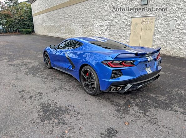 1G1YC2D4XM5122952 2021 CHEVROLET CORVETTE Синий Передняя правая четверть