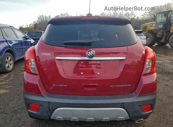 KL4CJASB2GB610909 2016 BUICK ENCORE Красный Вид салона спереди