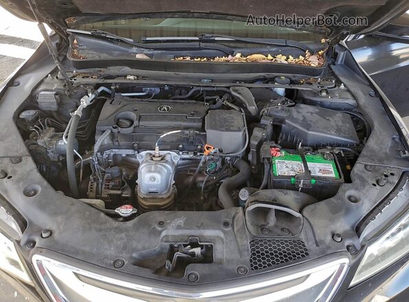 19UUB1F32GA003765 2016 ACURA TLX Black Widok wnętrza z tyłu