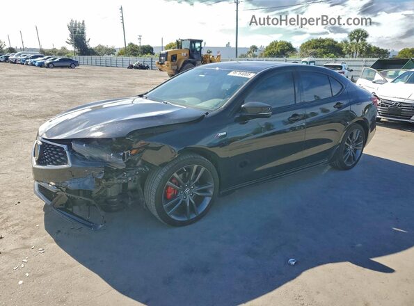 19UUB1F63KA004782 2019 ACURA TLX Черный Передняя левая четверть