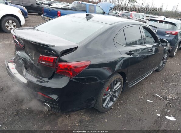 19UUB2F6XJA013449 2018 ACURA TLX Черный Задняя правая четверть