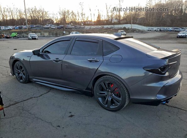 19UUB5F50MA005132 2021 ACURA TLX Gray Trasero izquierdo
