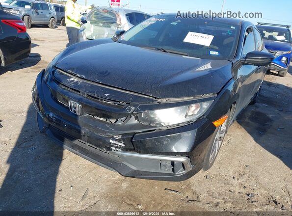 19XFC2F67KE044936 2019 HONDA CIVIC Black Widok z przodu
