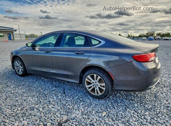 1C3CCCAB1GN163909 2016 CHRYSLER 200 Серый Задняя левая четверть