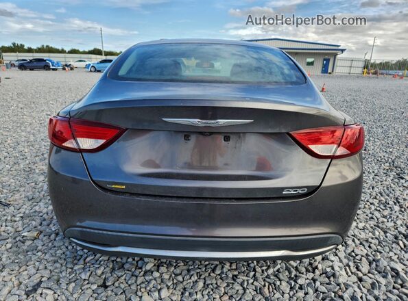 1C3CCCAB1GN163909 2016 CHRYSLER 200 Серый Вид сзади