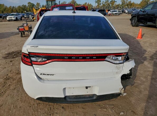 1C3CDFAA8GD644218 2016 DODGE DART White Rear view