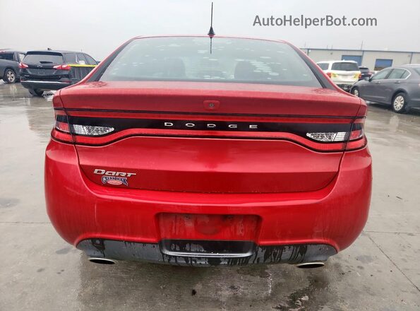 1C3CDFBB8GD539556 2016 DODGE DART Red Rear view