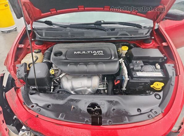 1C3CDFBB8GD539556 2016 DODGE DART Red Rear interior view