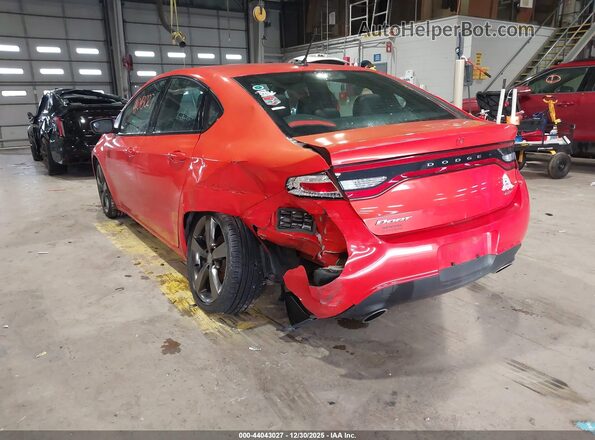1C3CDFEB6GD624794 2016 DODGE DART Orange Trasero izquierdo