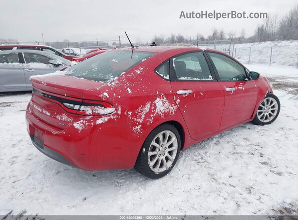 1C3CDFFA4GD816169 2016 DODGE DART Red Задня права чверть