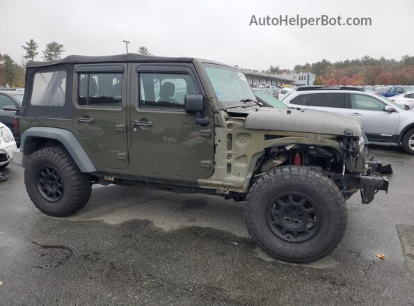 1C4BJWDG6GL163843 2016 JEEP WRANGLER Green Delantero derecho