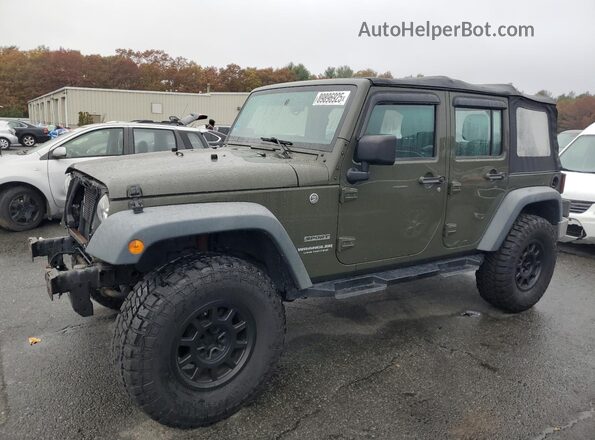 1C4BJWDG6GL163843 2016 JEEP WRANGLER Green Vista tres cuartos delantera izquierda