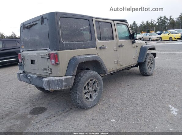 1C4BJWDG9HL723369 2017 JEEP WRANGLER UNLIMITED Желто-коричневый Задняя правая четверть