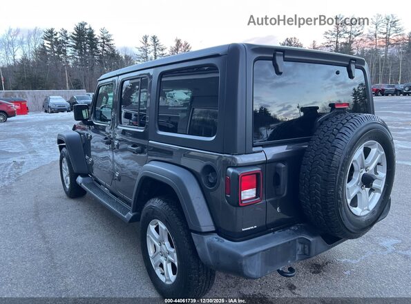 1C4HJXDG3KW527093 2019 JEEP WRANGLER UNLIMITED Серый Задняя левая четверть