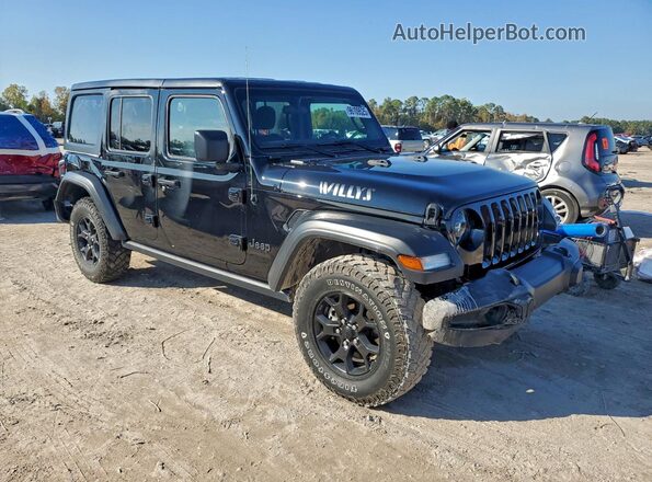 1C4HJXDG3NW164671 2022 JEEP WRANGLER Черный Передняя правая четверть