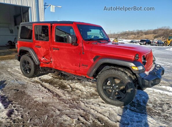 1C4HJXDM5MW584629 2021 JEEP WRANGLER Red Delantero derecho