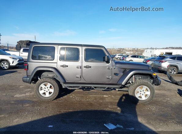 1C4HJXDN2MW750355 2021 JEEP WRANGLER UNLIMITED Gray Rear interior view