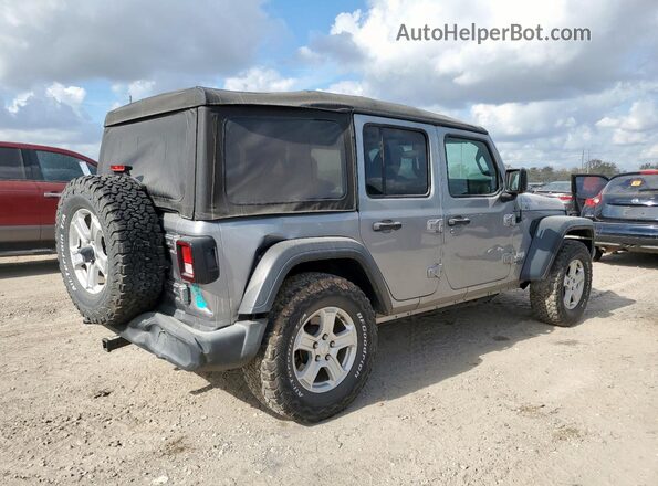 1C4HJXDN5KW591795 2019 JEEP WRANGLER Серебряный Задняя правая четверть