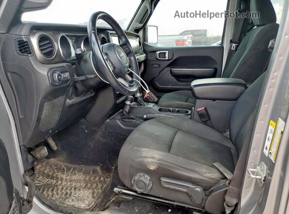 1C4HJXDN5KW591795 2019 JEEP WRANGLER Серебряный Вид салона спереди