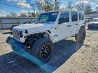 2021 Jeep Wrangler Unlimited Sahara White vin: 1C4HJXEM4MW656175
