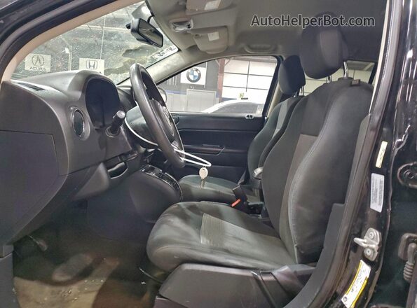1C4NJDBB6GD756329 2016 JEEP COMPASS Black Вид салону спереду