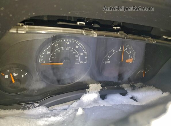 1C4NJDBB7GD522538 2016 JEEP COMPASS Maroon Instrument cluster view