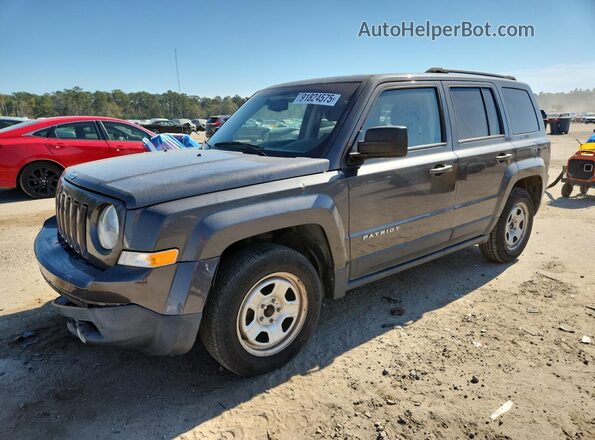 1C4NJPBA1GD693309 2016 JEEP PATRIOT Серый Передняя левая четверть