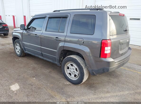 1C4NJPBA6GD575370 2016 JEEP PATRIOT Gray Rear left