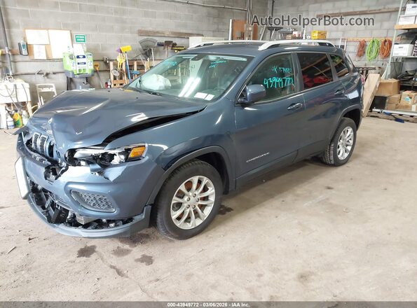 1C4PJLCB3LD543950 2020 JEEP CHEROKEE Navy Передняя левая четверть