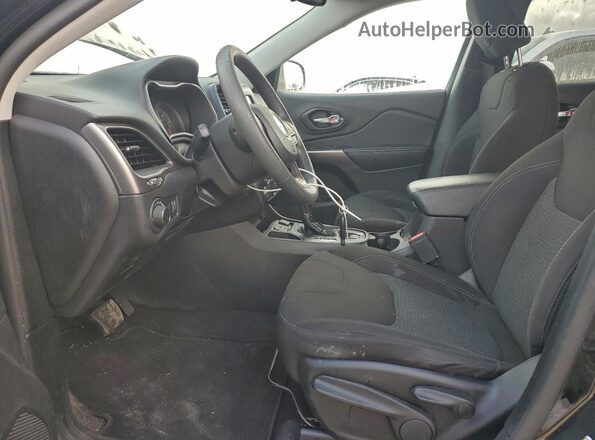 1C4PJLCB4MD136883 2021 JEEP CHEROKEE Black Вид салону спереду