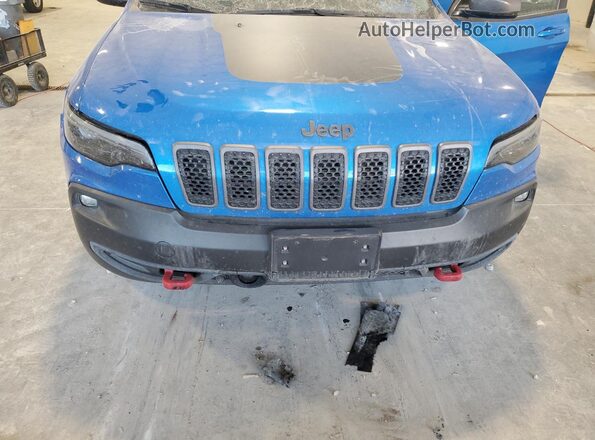 1C4PJMBX0MD203174 2021 JEEP CHEROKEE Blue ძრავის განყოფილების ხედი