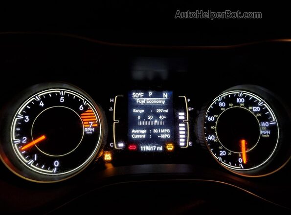 1C4PJMCB1LD652333 2020 JEEP CHEROKEE Зеленый Вид щитка приборов