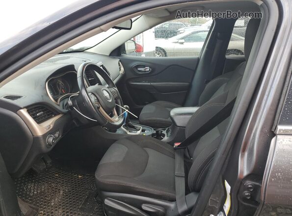 1C4PJMCS5HW556040 2017 JEEP CHEROKEE Black Widok wnętrza z przodu
