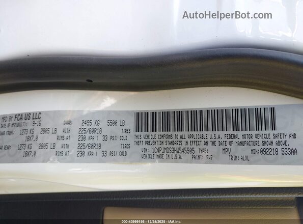 1C4PJMDS3HW545505 2017 JEEP CHEROKEE White Widok komory silnika
