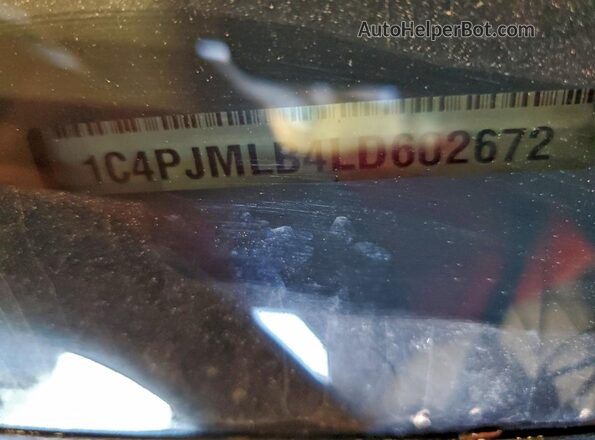 1C4PJMLB4LD602672 2020 JEEP CHEROKEE Белый Вид наклейки с VIN-кодом