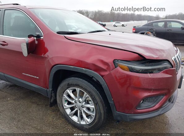 1C4PJMLB6MD216448 2021 JEEP CHEROKEE Maroon წინა ხედი