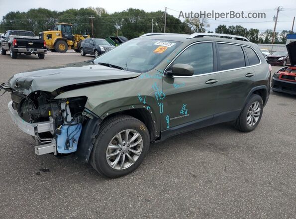 1C4PJMMX1MD222412 2021 JEEP CHEROKEE Зеленый Передняя левая четверть