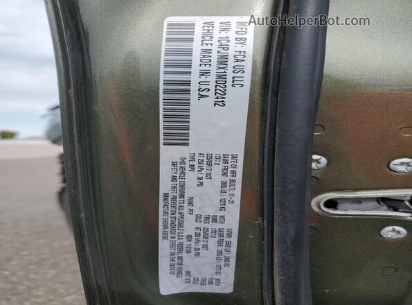 1C4PJMMX1MD222412 2021 JEEP CHEROKEE Зеленый Вид наклейки с VIN-кодом