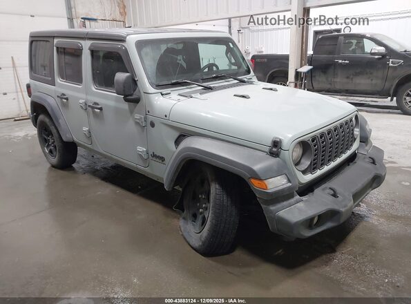 1C4PJXDG0RW313670 2024 JEEP WRANGLER Бирюзовый Передняя правая четверть